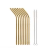 Hotsales Quality 8.5 Inch reusable Stainless Straws Bent,  ECO friendly for barware and tableware