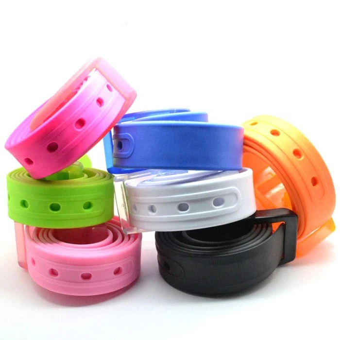 Hottest Interchangeable Inlay Buck OEM silicone rubber belts anti allergy men&#x27;s waist coloful belt