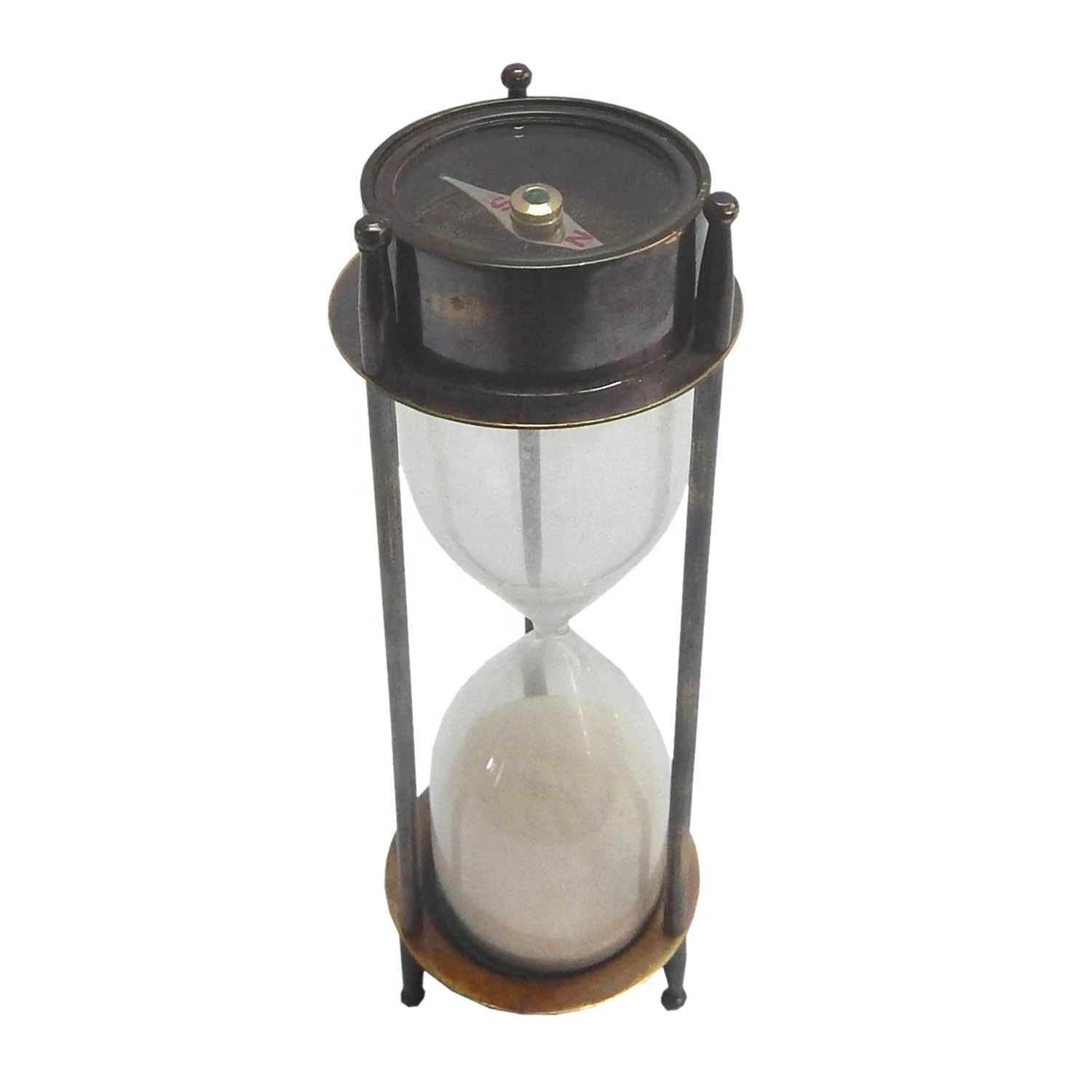 Hourglass top selling sand time metal home decorative Nautical sand timer