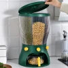 Household Rotatable Large Capacity 10L Coarse Grain Bucket Sealed Insect Proof Moisture Proof Storage Rice Bucket