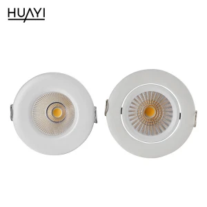 HUAYI New Design Adjustable Beam Angle 9w Aluminum Indoor Museum Badroom Recessed Mounted Led Spot Lamp