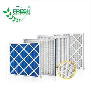 HVAC Cardboard Pleat Panel Air Conditioner Filter for Ventilation System
