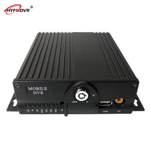 HYFMDVR 4ch HD video real-time monitoring sd card storage 4g network connection online viewing gps track positioning system