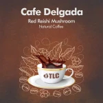 Iaso Cafe Delgada Red Reishi Mushroom Natural , 28 Sachets - 2.8 g Each Wholesale Weight Loss Instant Coffee 10 Calories Per Cup