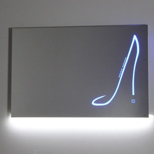 Illuminated Feature Backlit Salon bath LED frameless mirror with light
