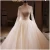 Import Imerial Lace V Neck Sleeve Sequins Long Trail Custom Wedding Dress from China
