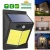 Indoor Outdoor Safety Energy Patio Door Lighting Waterproof Solar Ir Motion Sensor Wall Lights for Garden Garage Swimming Pool