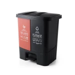 Indoor plastic environmental protection trash can double trash can