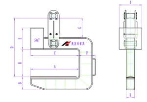 industrial material handling equipment c hook lifting c-clamp c-hook for steel coils