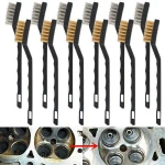 Industry Rust Cleaning Stainless Steel Wire Brushes With Contour Plastic Handle