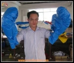 inflatable boxing field with giant custom Boxing gloves for sale