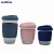 Import Insulated Reusable Glass Coffee Mugs Tea Cup For Espresso Latte Cappuccino / Thermo Glassware With Silicone Lid from China