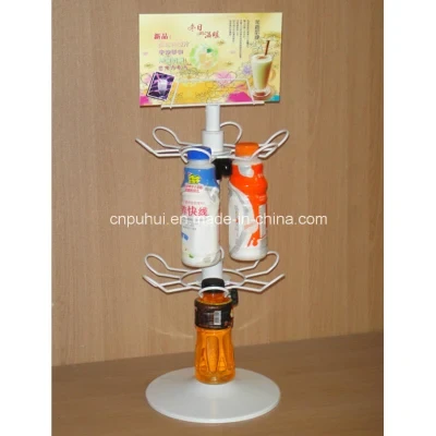 Iron Rod Arm Bottled Drink Hanging Counter Spinner Display Fixture (PHY1018F)