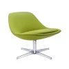 Italian new design Cross Metal Leg upholstered Leisure lounge Chair for Hotel coffee