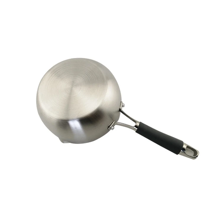 Japanese Style pots and pans Non-stick Composite Sauce frying Pan With Steel long Handle glass lid frying pan