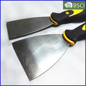 JNSG-0078 carbon steel putty knife with two colors plastic handle
