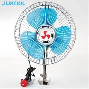 JUKOOL 6-10 Inches 12V/24V Easy Mounted Car and Truck Air Cooling Fan
