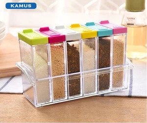 Kamus Brand Professional Production Eco-friendly Colorful Wholesale Kitchen Seasoning Six-Piece