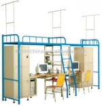 KE-25 Kaln furniture modern boarding school beds with cabinet used in college/factor dormitory hostel good price green material