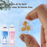 KHY High Transparent Crystal AB Glue,Easy Mix Liquid Glass Epoxy Resin and Hardener