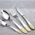 Import King Crown Design Handle Cutlery Set 72 Piece Fork Spoon Knife Gold Plated Silverware Serving Set from China