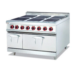 Kitchen Appliances Electric Range With 6-Hot Plate &amp; Cabinet