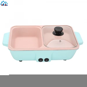 Korea Nonstick Multi-function Grill Electric Hot Pot Electric Bbq