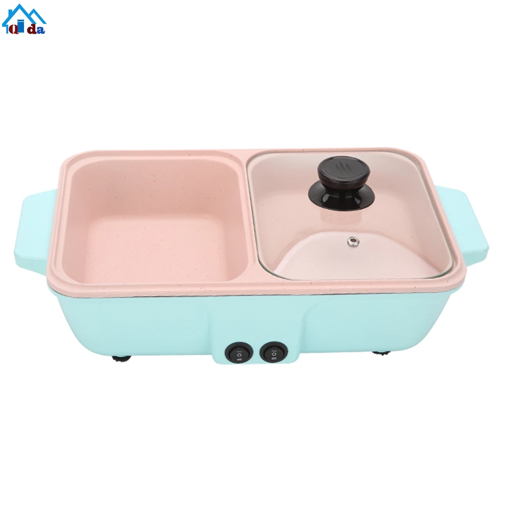Korea Nonstick Multi-function Grill Electric Hot Pot Electric Bbq
