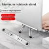 KSA  aluminium portable foldable ergonomic laptop stand for notebook portable laptop tablet pc riser lift up stand