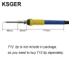 KSGER T12 Handle Kits ABS 907 Handle For STM32 OLED Soldering Station Iron Tips Repair Tools Silicone Cable Wire GX12-5 Sleep