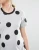 Import KY Soft-touch jersey Round neckline Spot print Relaxed fit maternity clothing Top in Polka Dot with Contrast Binding from China