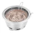 Large size round barbecue rack lower smoke extraction Korean charcoal barbecue stove embedded barbecue equipment