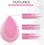 Latex Free Makeup Sponge Blender Foundation Microfiber Lavender Velvet Makeup Sponge
