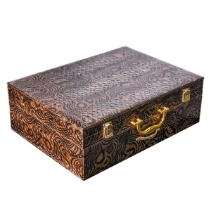 Leather Box Packing Knife Fork Spoon Set Cutlery Set 72pcs Stainless Steel Flatware Set
