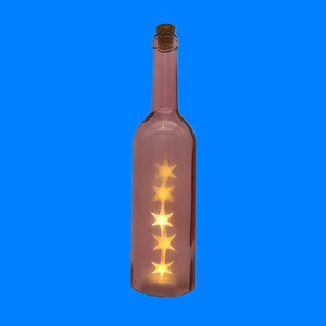 led base bottle for home decor
