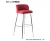 Import LIANFENG Factory Direct sales Cheap Price Metal Spray Frame Used Kitchen High Bar Chairs With Footrest from China