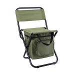 Lightweight Backrest Stool Compact Carp Fishing Chair Seat with Cooler Bag