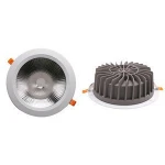 Long lifespan anti-glare ip20 die-cast aluminium recessed surface mounted 20w cob ceiling led downlight