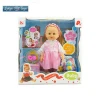Lovely little princess real eyes 16 inch vinyl baby girl rag doll for kids
