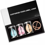 Low MOQ Private Label Custom Logo Laxet Free Super Soft Pink Beauty Sponge Blender Make Up Makeup Sponge