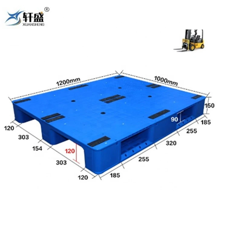 Low Price Heavy Weight Plastic Pallet 1200x1000mm Single Side