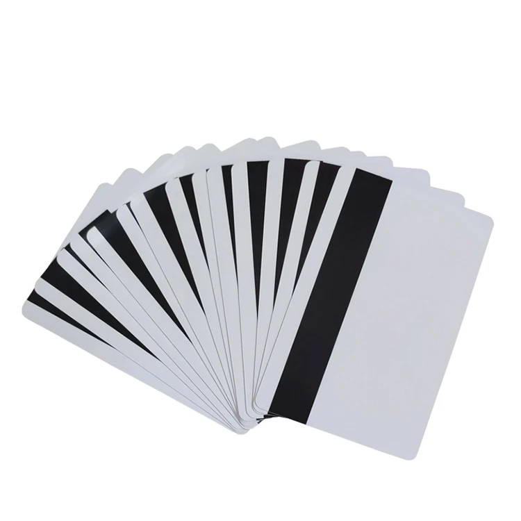 Low price white blank inkjet gift plastic pvc card with magnetic band/printable QR