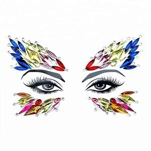 Lowest Price festival face gems crystal body jewel tattoo stickers face gems for eyes