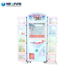 Lucky box coin operated pusher game machine