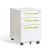 Import Luoyang supplier office equipment steel 3 drawer lockable mobile document white storage pedestal file cabinet from China