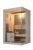 luxury design single use Ayous solid wood in poland personal sauna cabin price