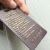 Import Luxury High End Design Brown Golden Embossing Printing Logo Garment Swing Ticket from China