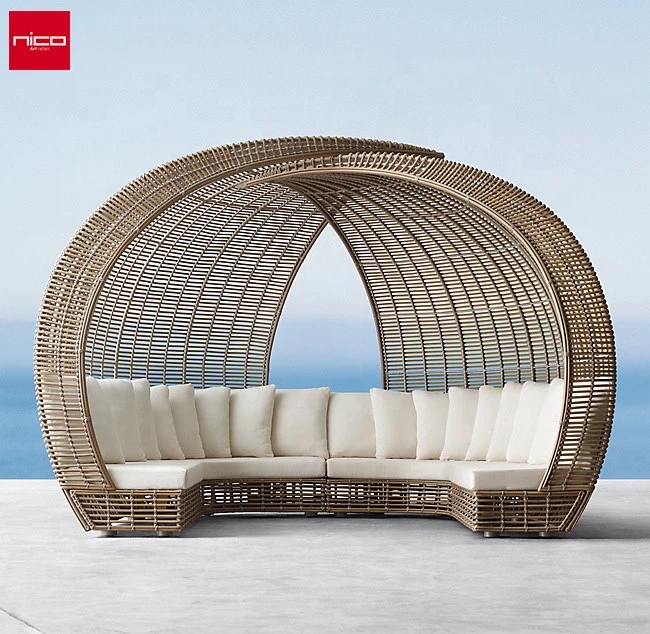 Luxury Sunbed Outdoor Furniture Patio Garden Beach Rattan Daybed