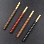 Luxury Wooden Gifts Roller Pen Natural Materials Wooden Pen Brass Pen Cap with Custom Logo