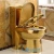 Import M-8012 Sanitary bathroom one piece gold plated toilet from China